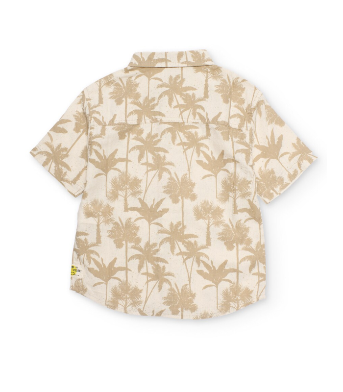 Camisa de niño  con diseño de palmeras