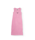 Vestido de niña de punto y tejido canalé elástico