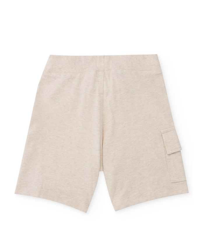 Bermuda de niño de punto con bolsillo lateral