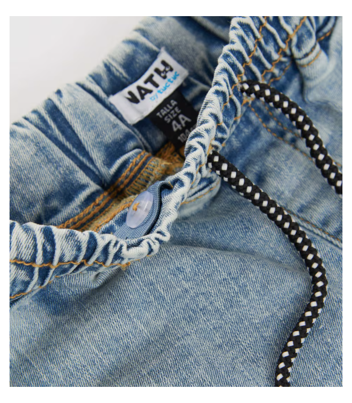Bermuda de niño tejido denim