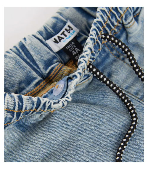 Bermuda de niño tejido denim