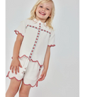 Bermudas para niña de tejido