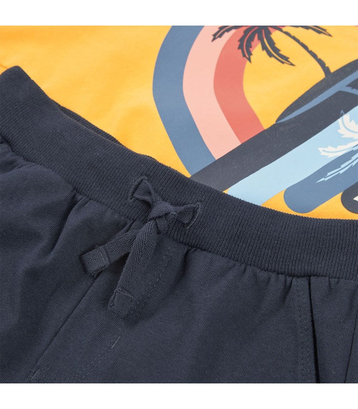 Conjunto short y camiseta para niño Tropical