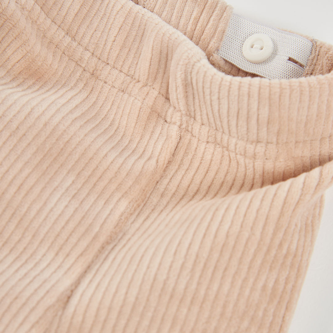 Pantalón pana niña beige wide leg