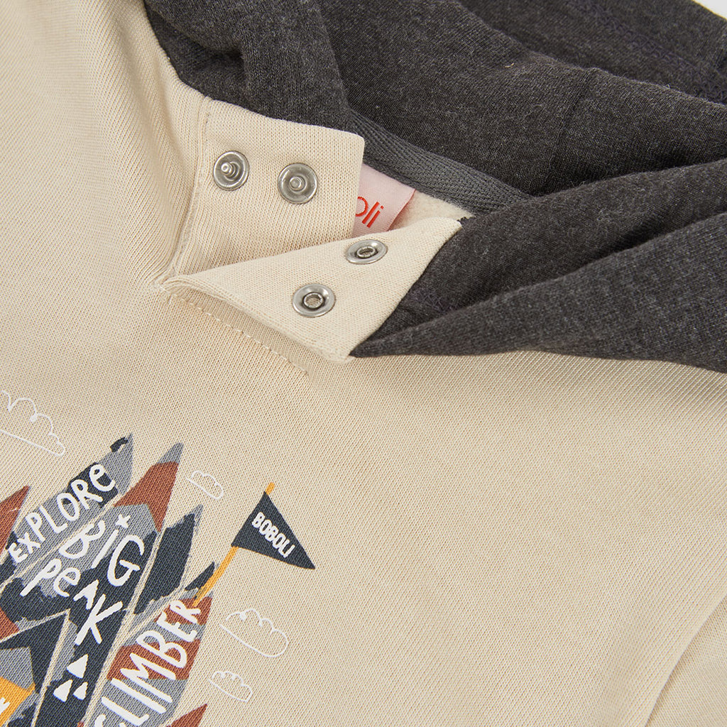 Chándal de felpa para niño de sudadera con capucha y jogger