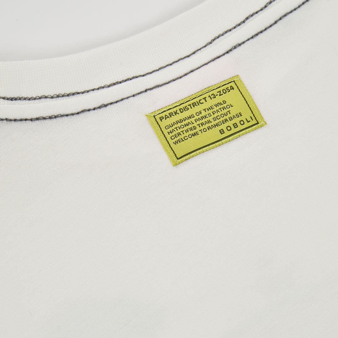Camiseta niño blanca estampado de oso
