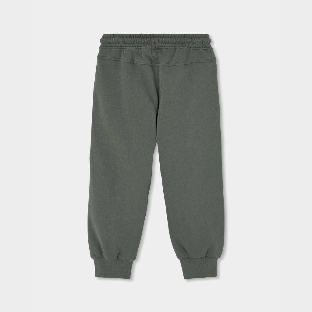 Pantalón felpa de niño color verde