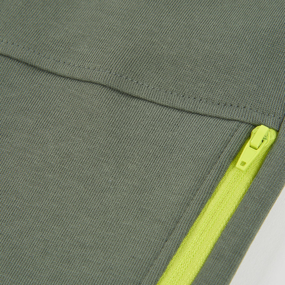 Pantalón felpa de niño color verde