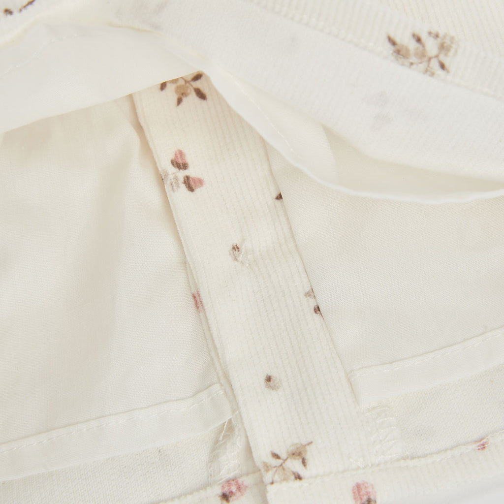 Vestido micropana de estampado de flores para bebé