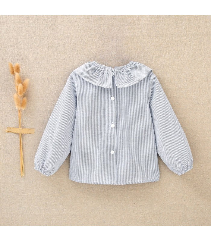 Blusa Bebé Niña Rayas azules