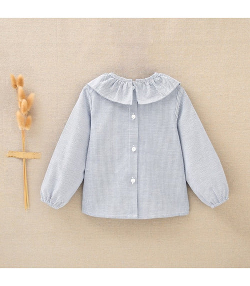 Blusa Bebé Niña Rayas azules