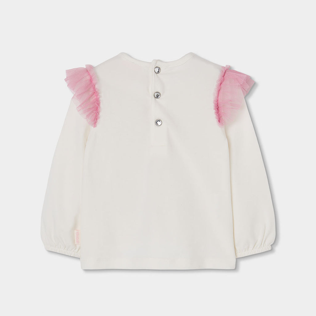 Camiseta de niña estampado muñeca con perro