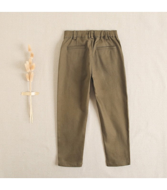 Pantalón  niño  verde kaki