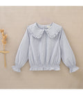 Blusa niña de Ratas Azules y Cuello Peter Pan