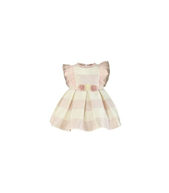 Vestido Ceremonia Arras Bautizo Bebé Niña Rosas