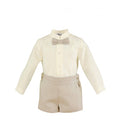 Conjunto Ceremonia Beige Bebé Niño Miranda