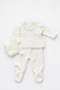 Conjunto crudo de punto 3/p polaina Familia Rosalia
