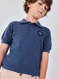 Polo azul marino para niño