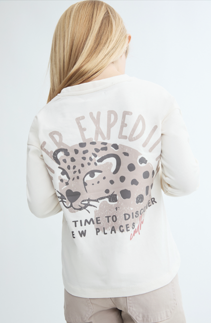 Camiseta Leo para niña