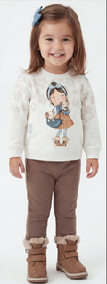 Conjunto  Noor de sudadera y malla para bebé niña