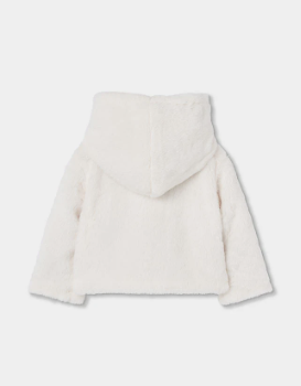 Chaqueta beige punto reversible de bebé