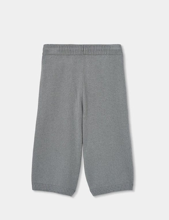 Pantalón de punto gris de niña