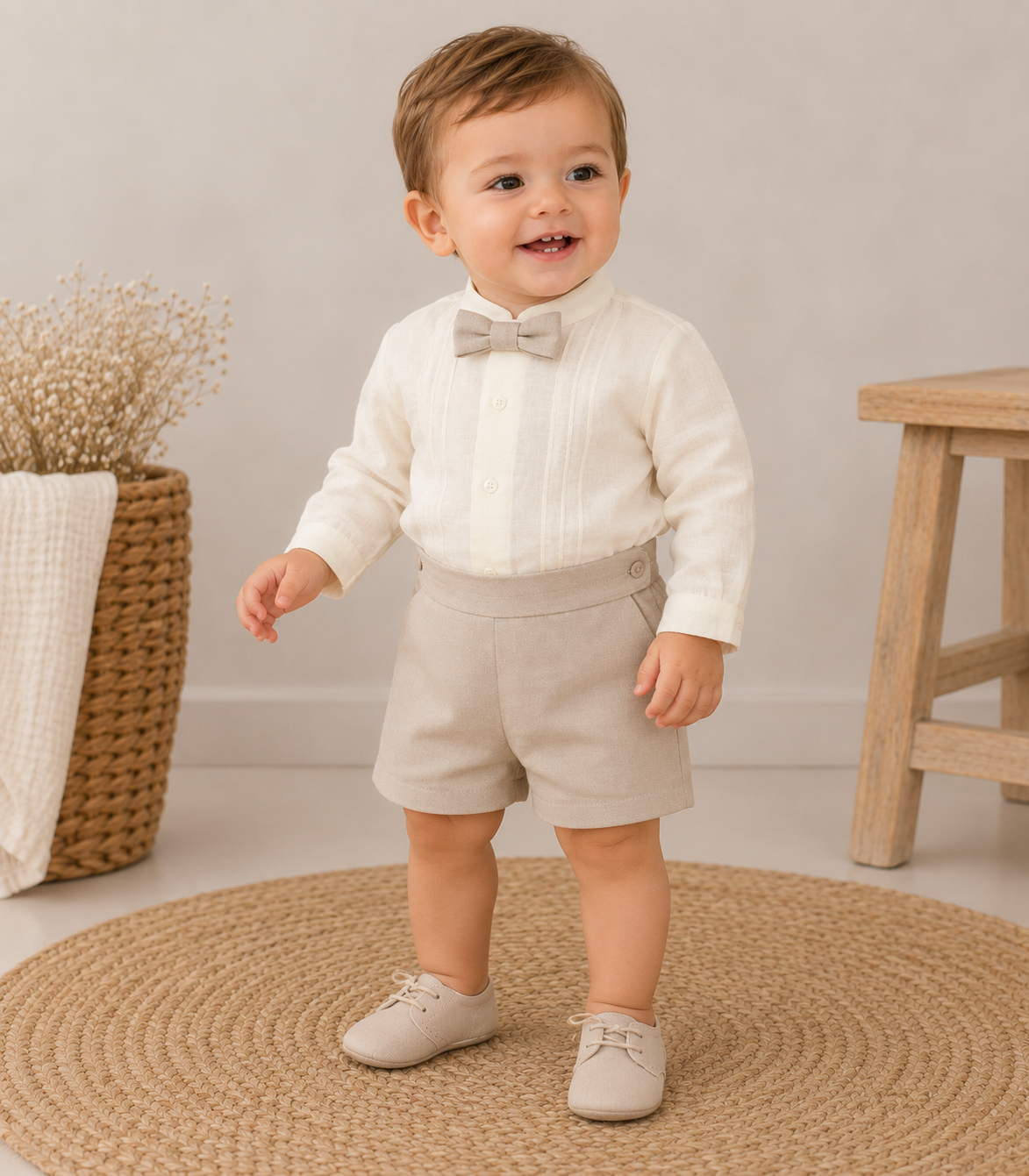 Miranda Baby Boy Beige Ceremony Set