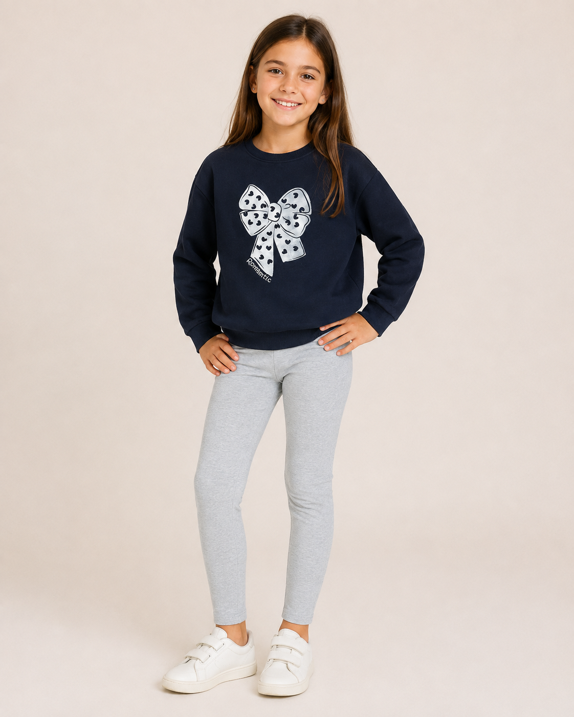 Conjunto Lazo con legging para niña