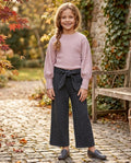 Pantalón punto roma gris Cozyday para niña