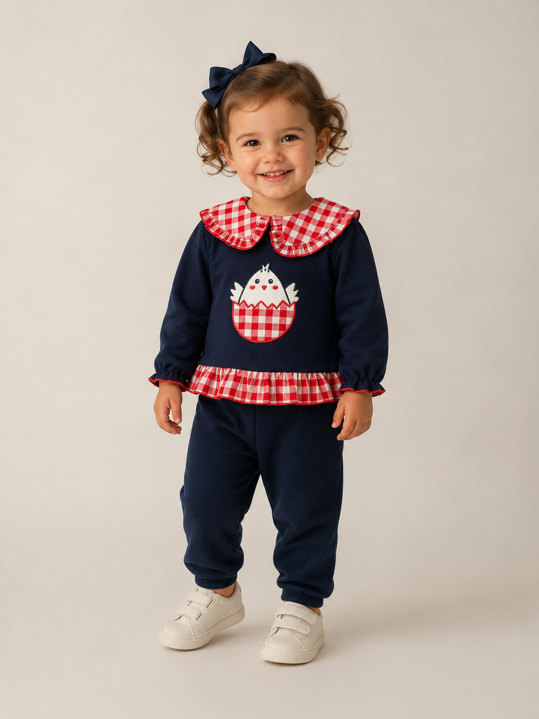 Conjunto Pollito de sudadera y jogger para bebé niña