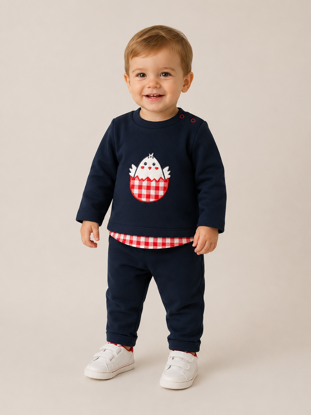 Conjunto Pollito de sudadera y jogger para bebé niño