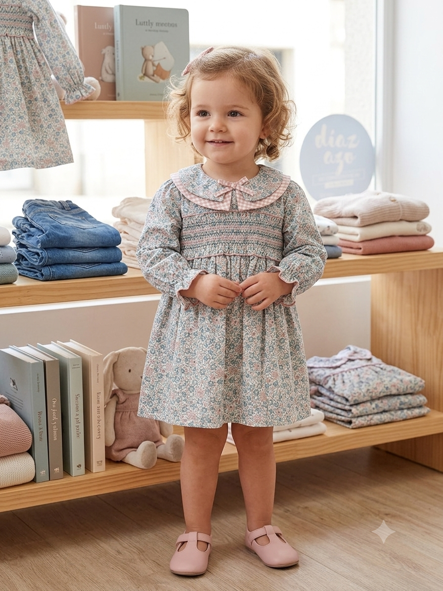 Vestido  floral para niña